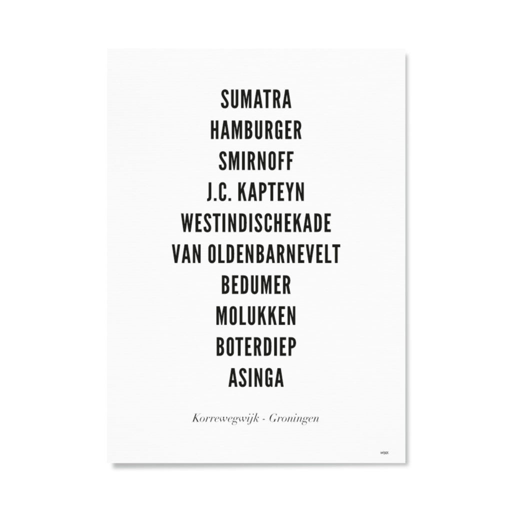 Affiches de Groningen - Korrewegwijk | WIJCK.