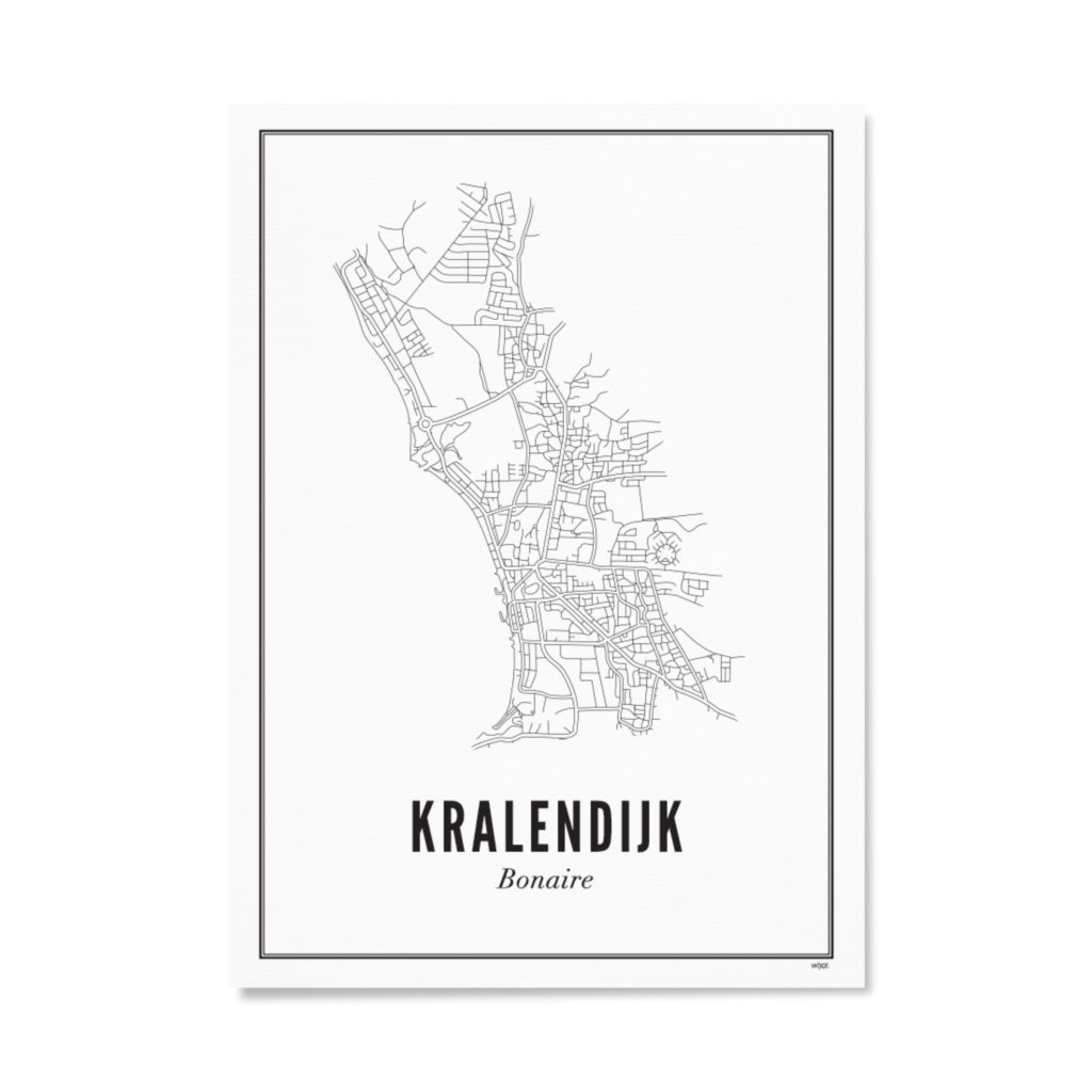 Poster of Kralendijk - City | WIJCK.