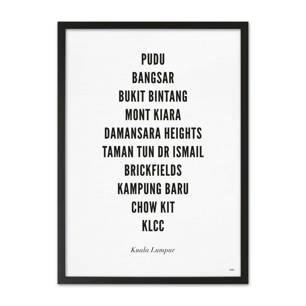Affiches de Kuala Lumpur - Ville | WIJCK.