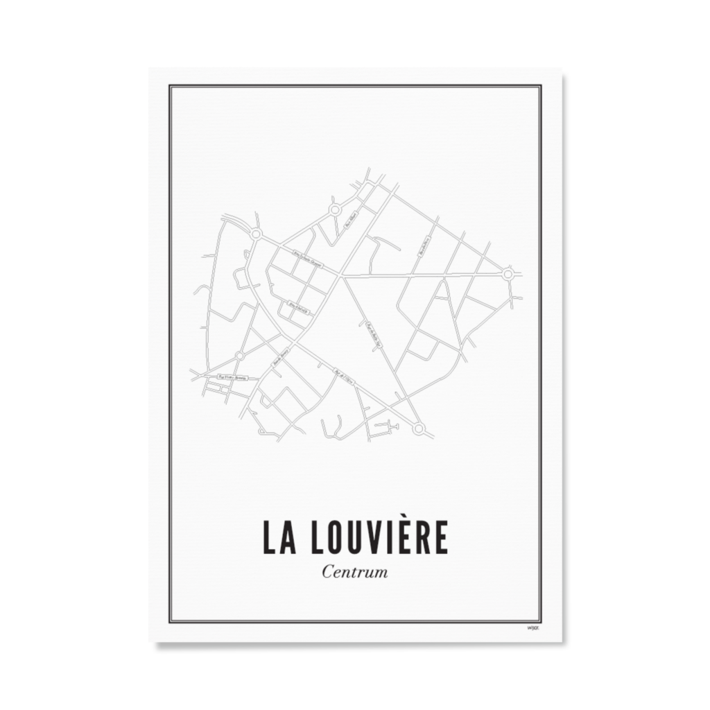 Poster van La Louvière - Centrum | WIJCK. 