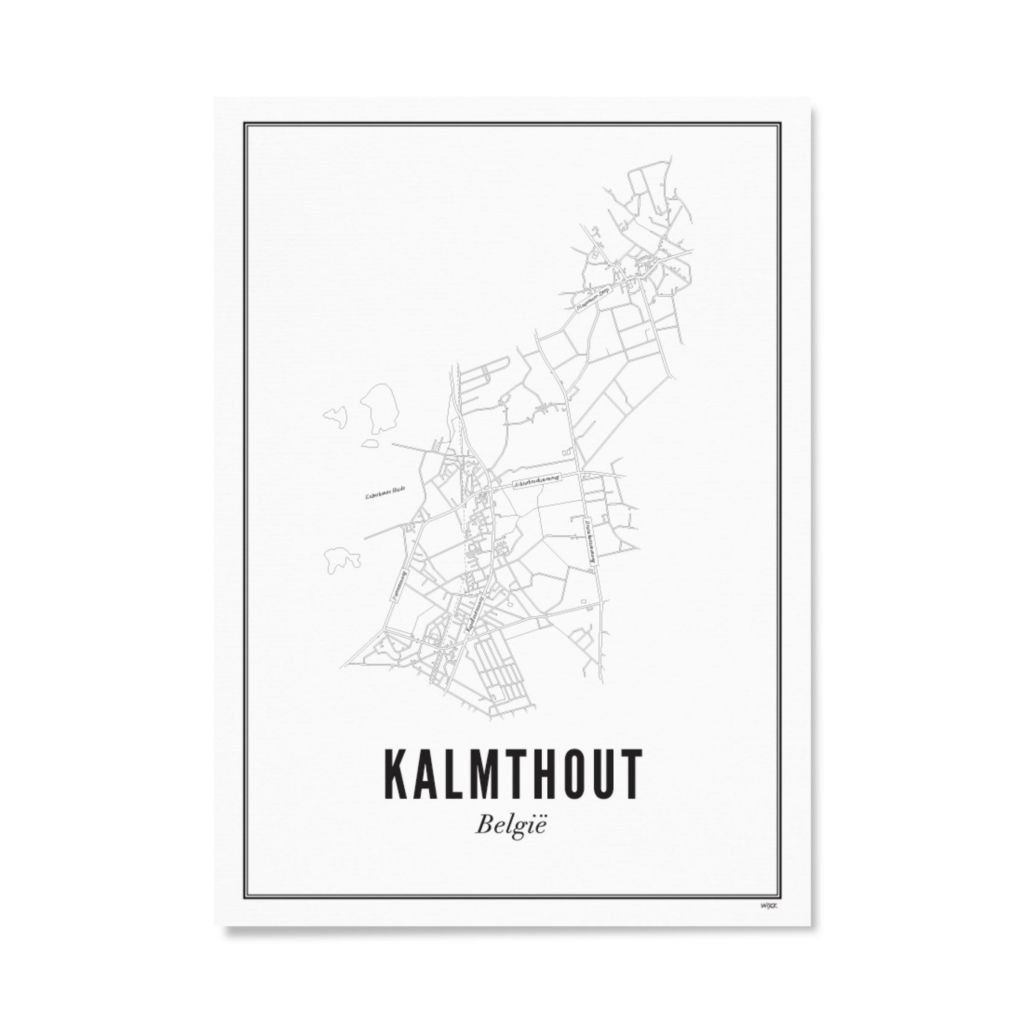 Poster van Kalmthout - Stad | WIJCK. 