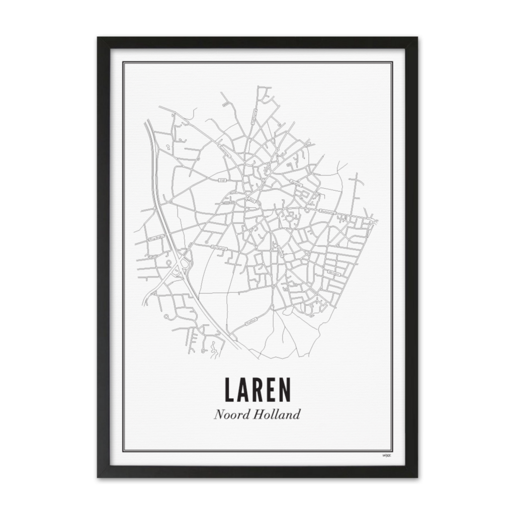 Poster van Laren - Stad | WIJCK. 