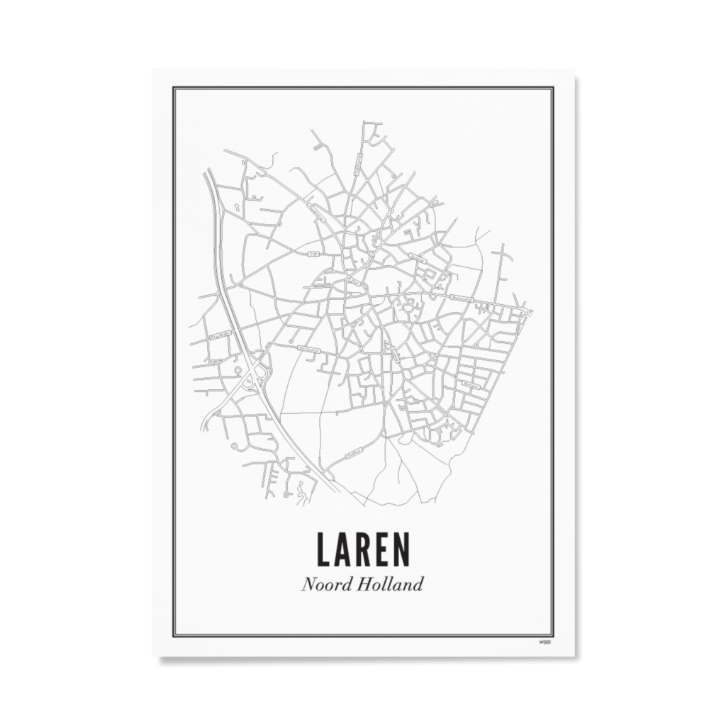 Poster van Laren - Stad | WIJCK. 