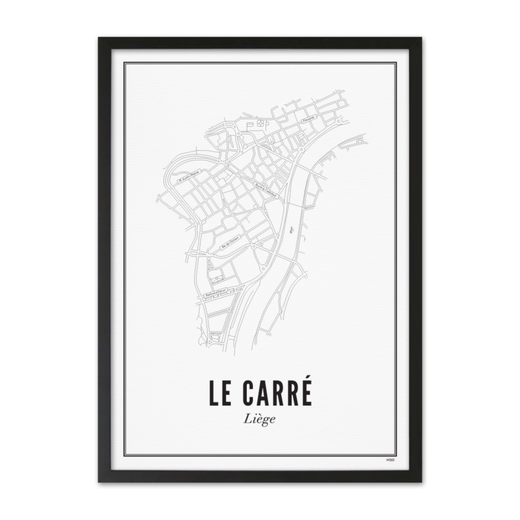 Poster von Lüttich - Le Carré | WIJCK.