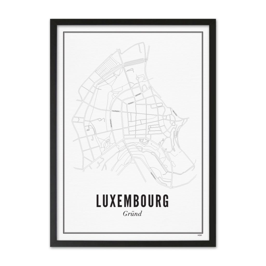 Poster van Luxembourg - Gründ | WIJCK. 