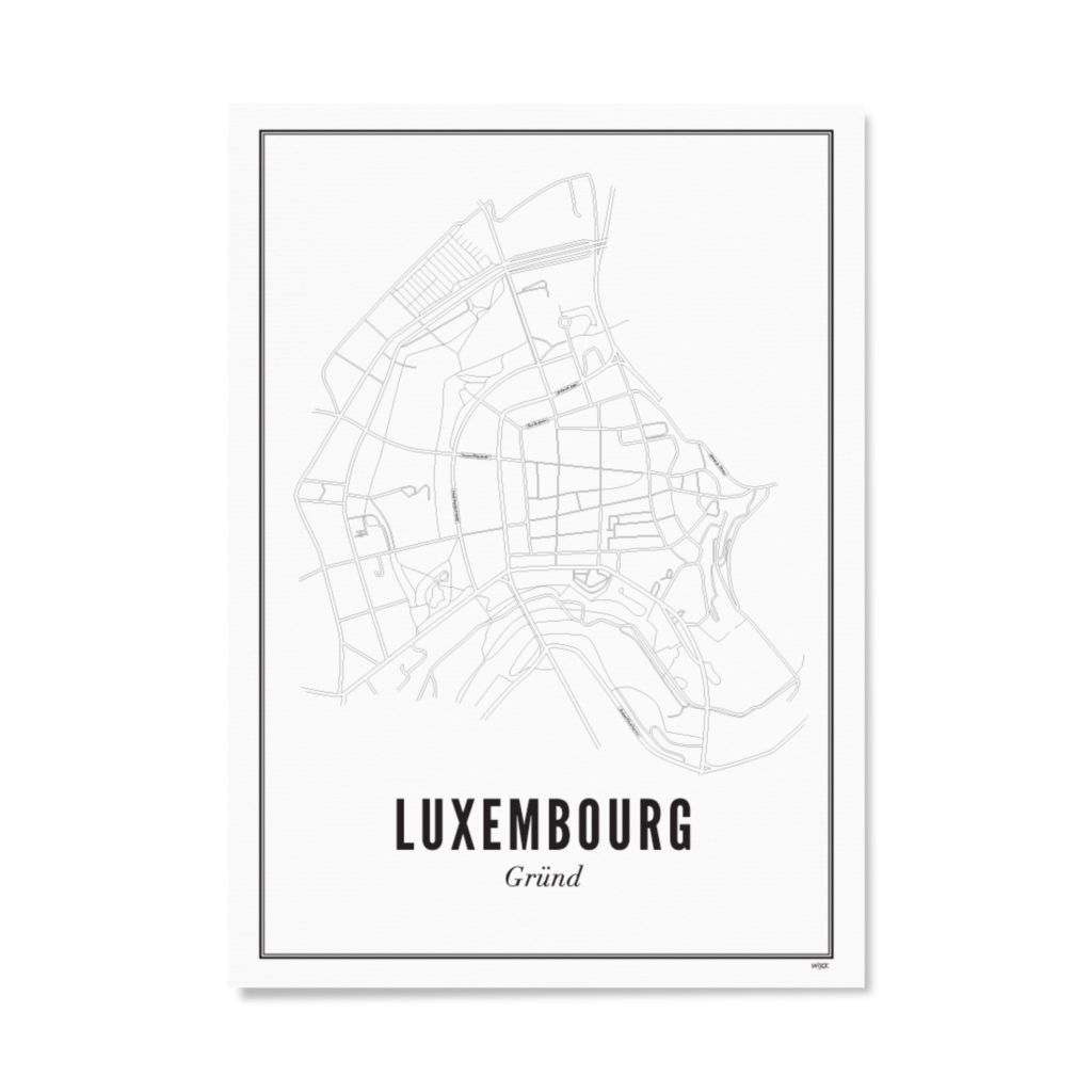 Poster van Luxembourg - Gründ | WIJCK. 