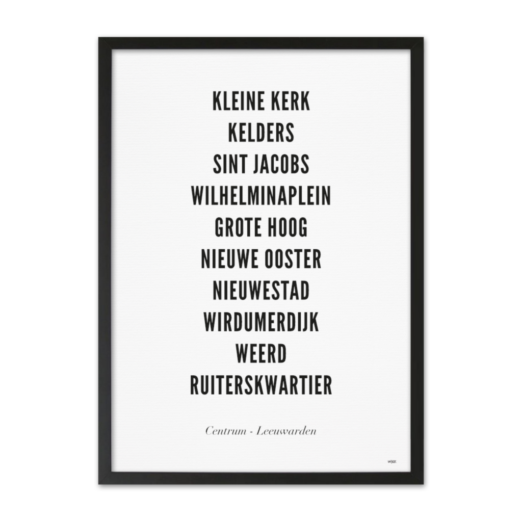 Poster of Leeuwarden - Centre | WIJCK.
