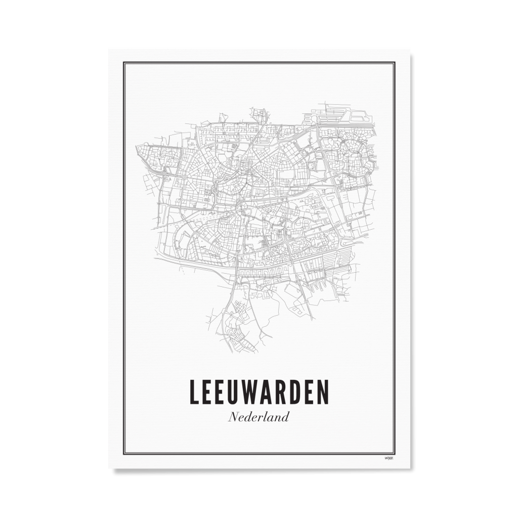 Poster of Leeuwarden - City | WIJCK.