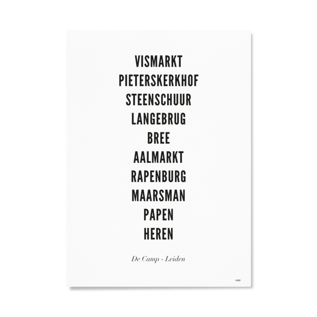 Poster of Leiden - De Camp | WIJCK.