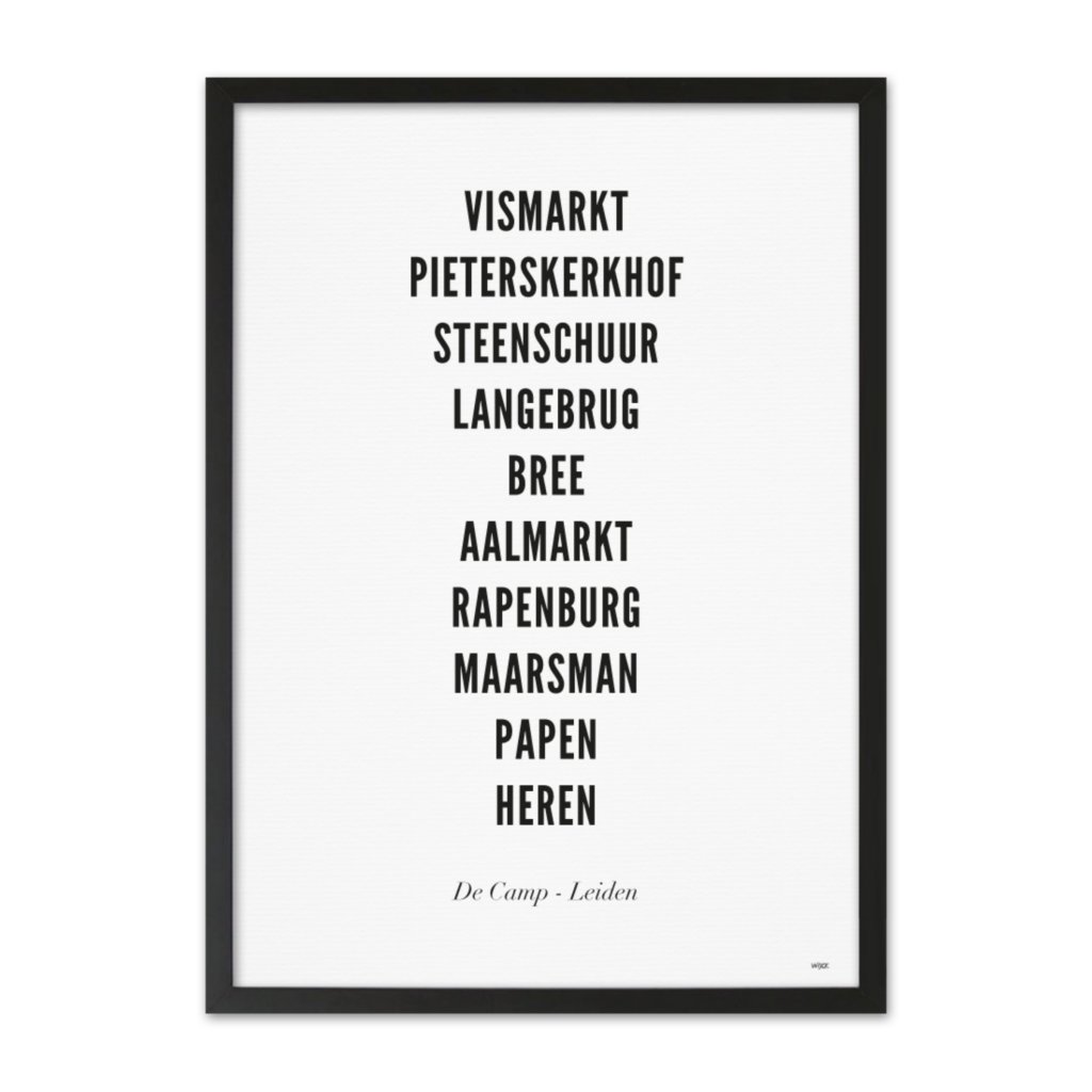 Poster of Leiden - De Camp | WIJCK.