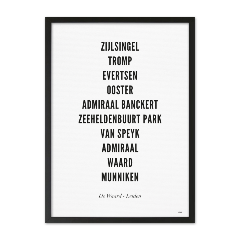 Poster of Leiden - De Waard | WIJCK.