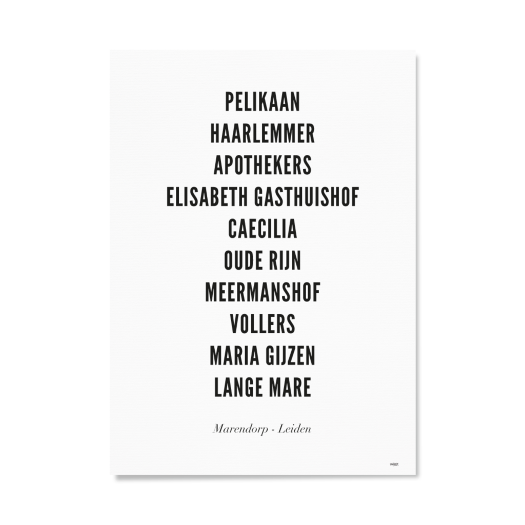 Poster von Leiden - Marendorp | WIJCK.