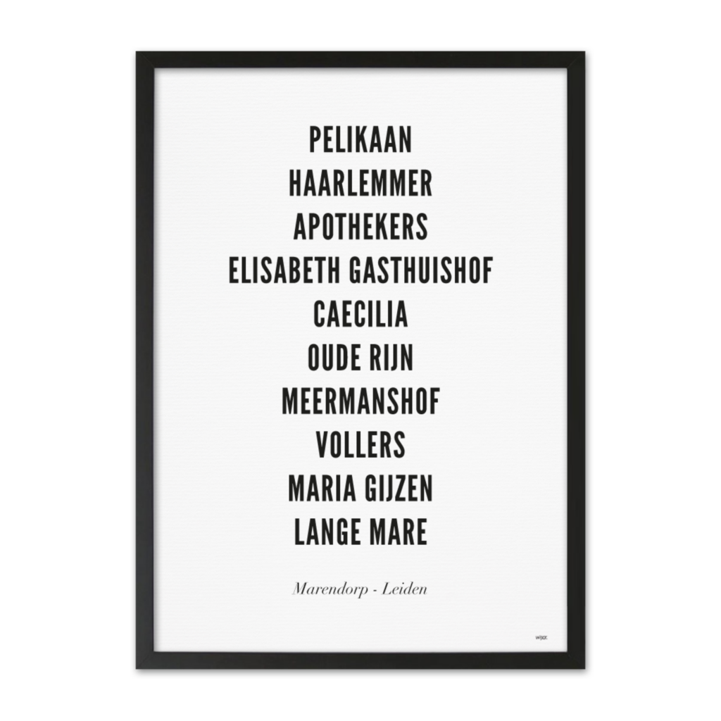 Poster von Leiden - Marendorp | WIJCK.