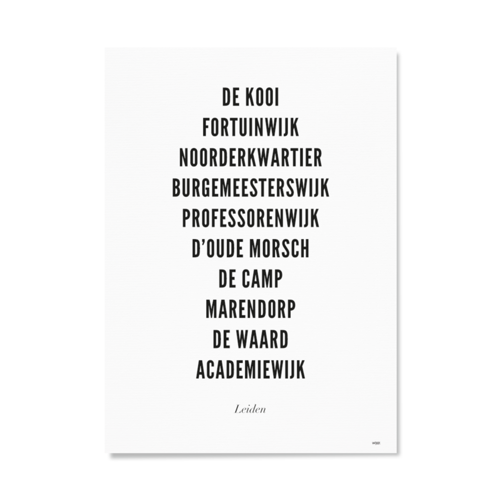 Affiches de Leiden - Ville | WIJCK.