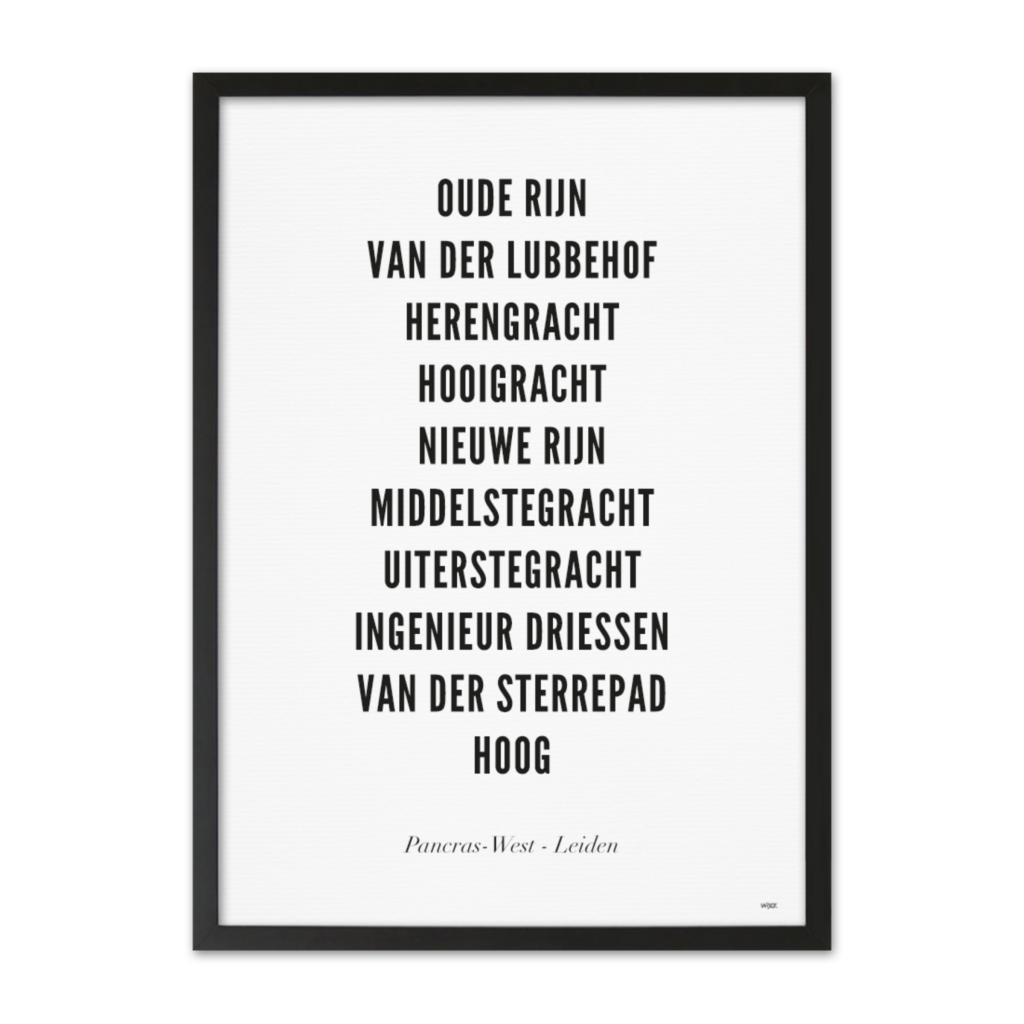 Poster of Leiden - Pancras-West | WIJCK.