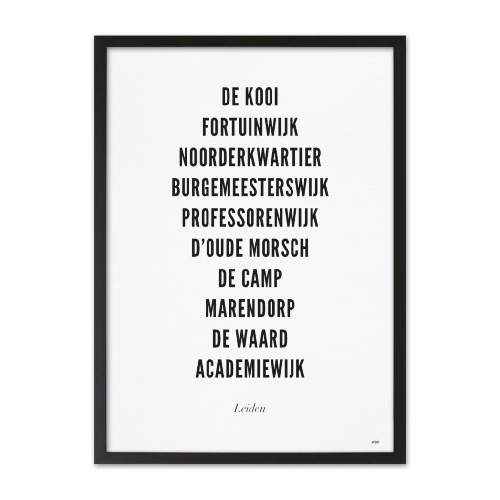 Affiches de Leiden - Ville | WIJCK.