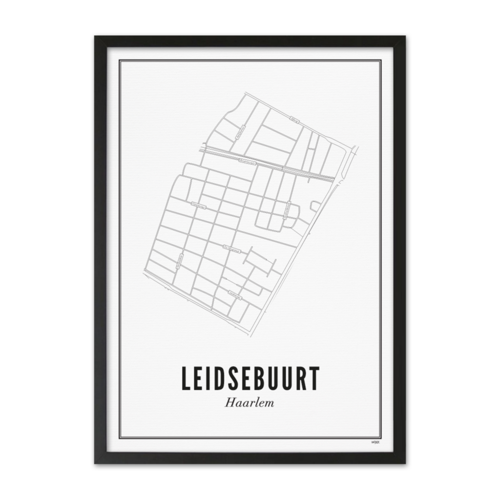 Poster von Haarlem - Leidsebuurt | WIJCK.