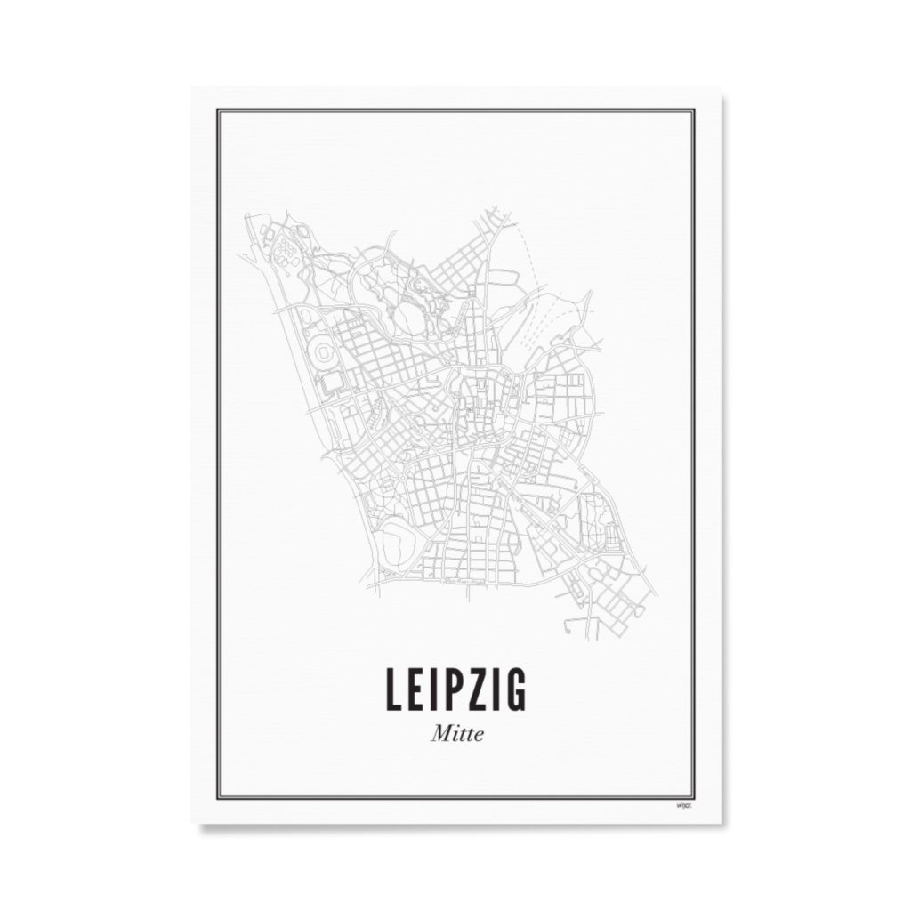Poster van Leipzig - Mitte | WIJCK. 