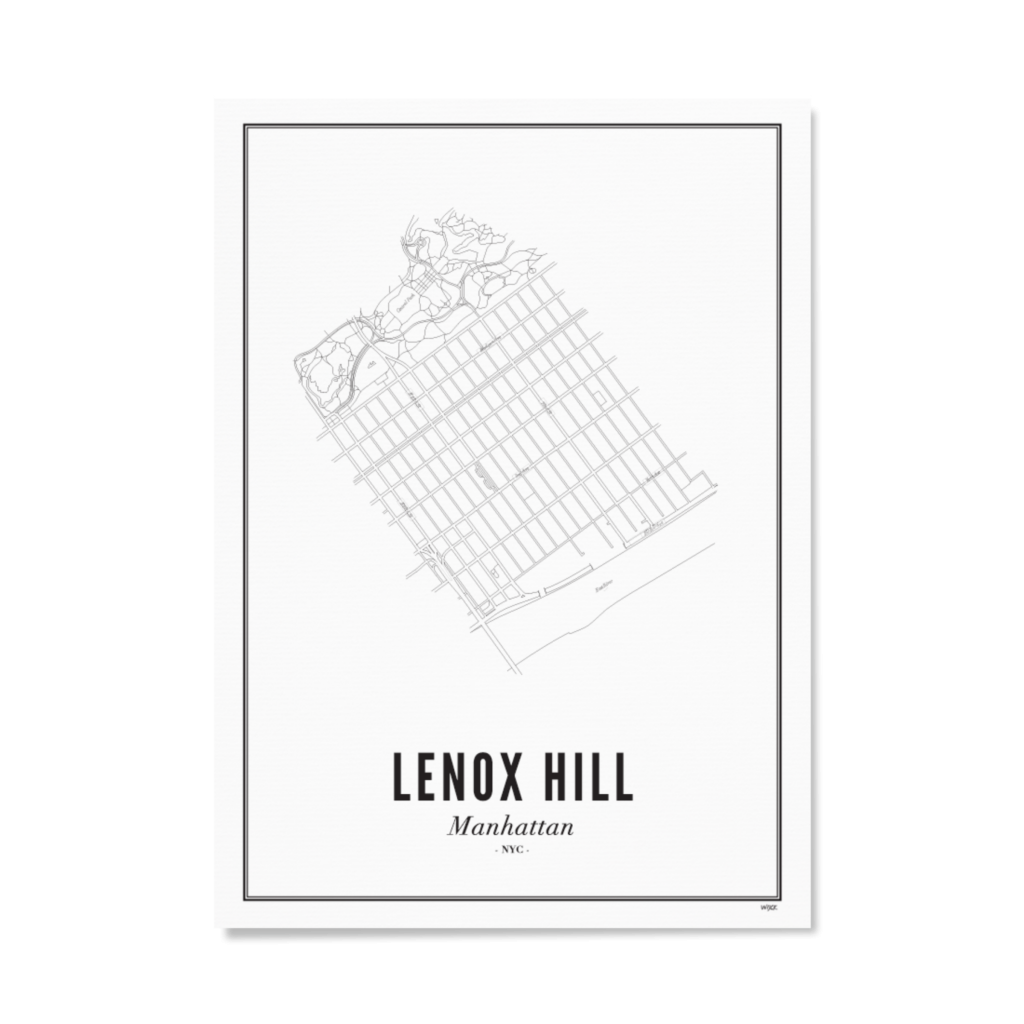 Affiches de New York - Lenox Hill | WIJCK.