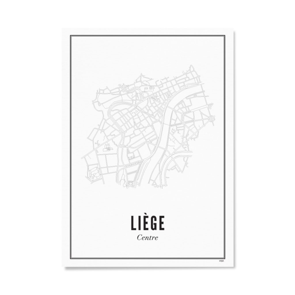 Poster van Luik - Centrum | WIJCK. 