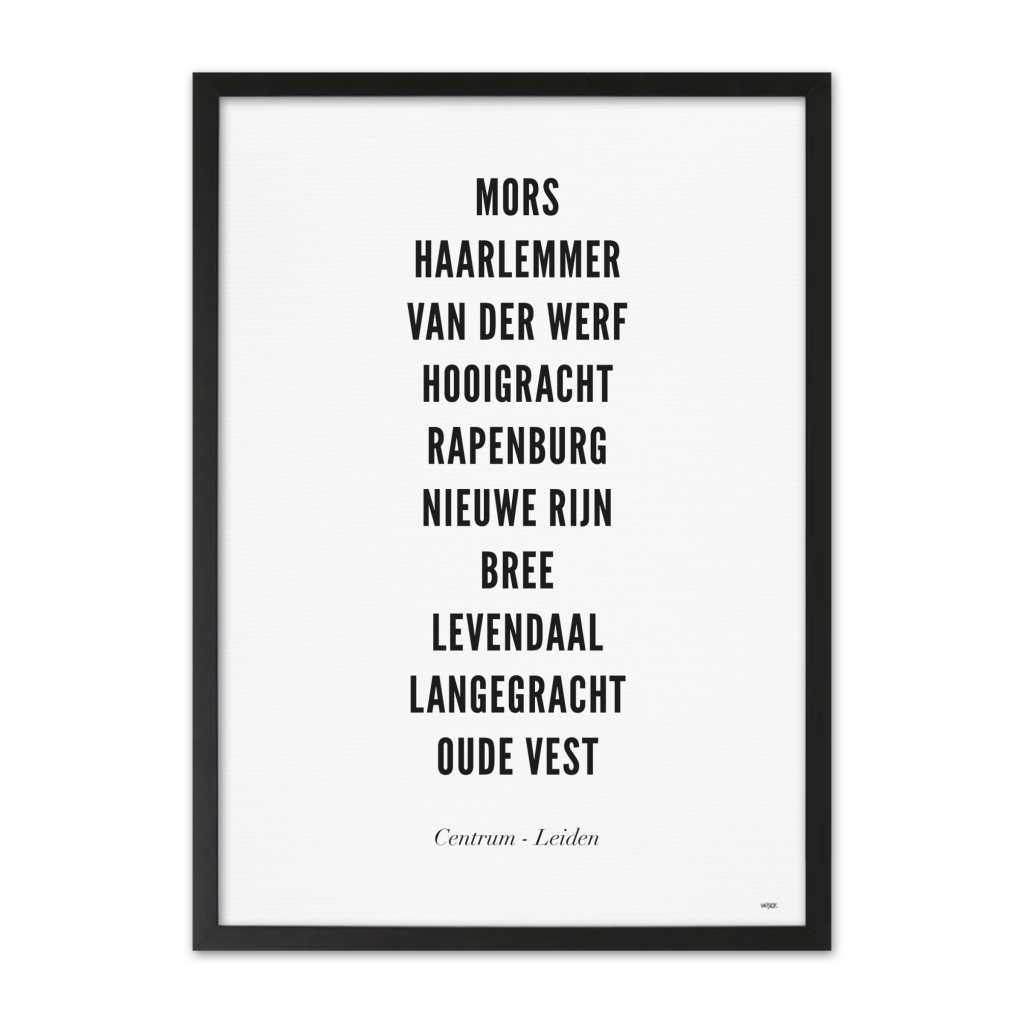 Affiches de Leiden - Centre | WIJCK.