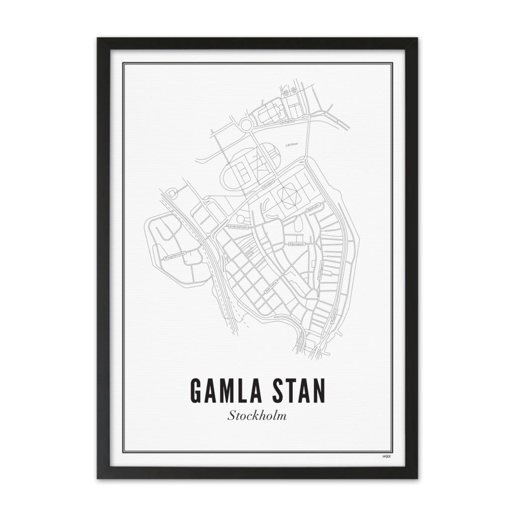 Affiches de Stockholm - Gamla Stan | WIJCK.