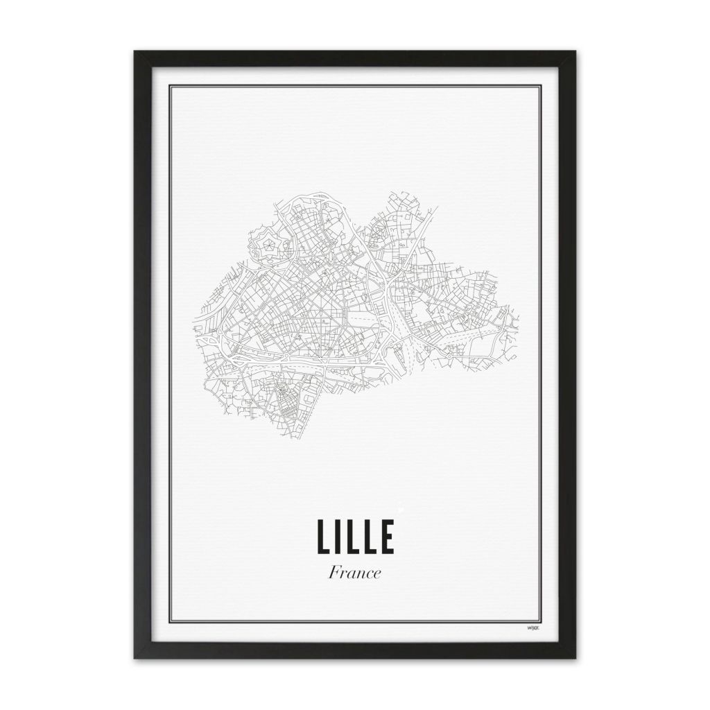 Poster van Lille - Stad | WIJCK. 