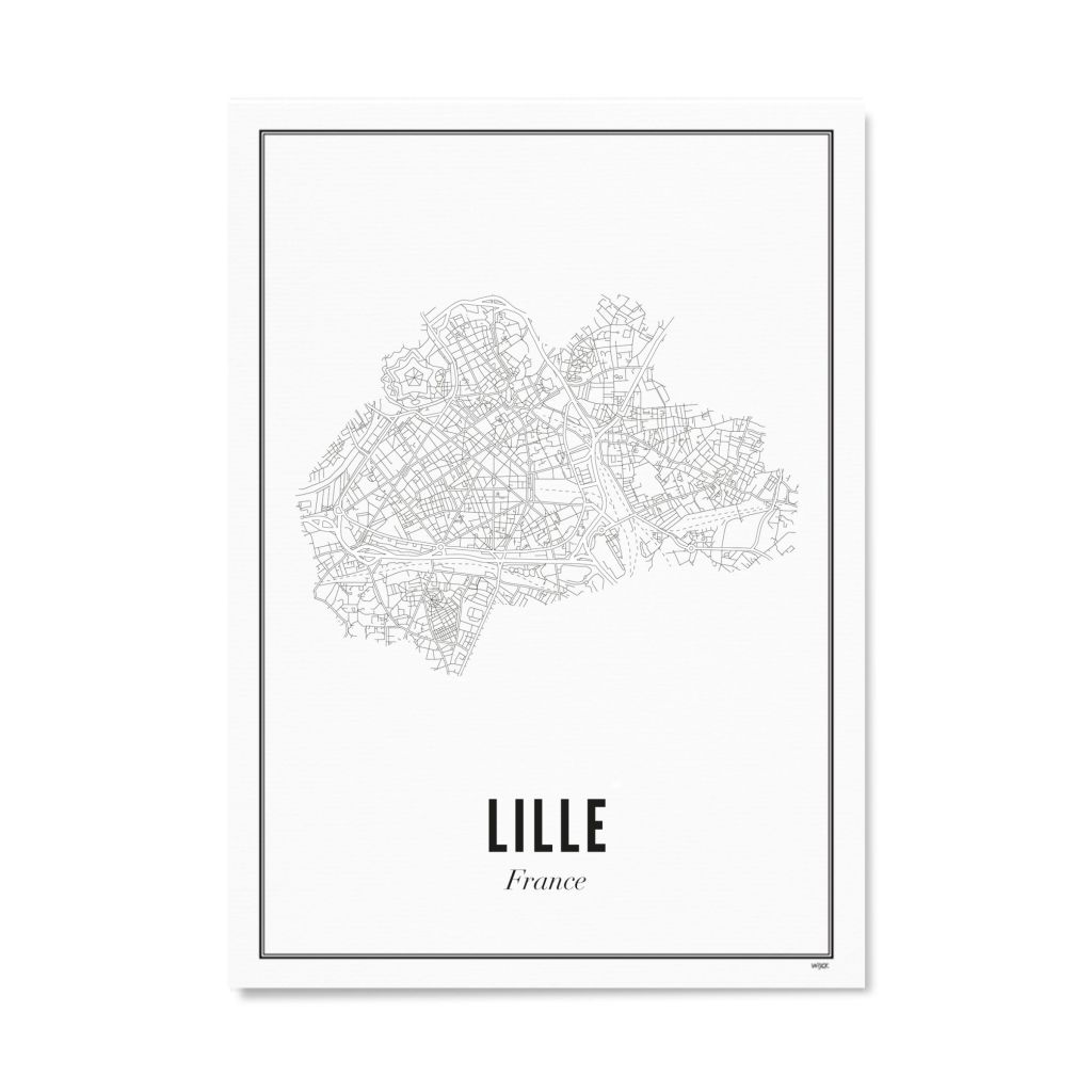Poster van Lille - Stad | WIJCK. 