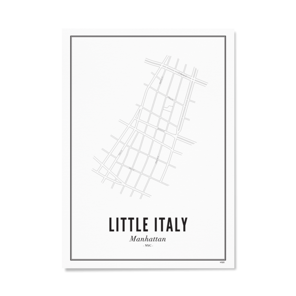 Poster van New York - Little Italy | WIJCK. 