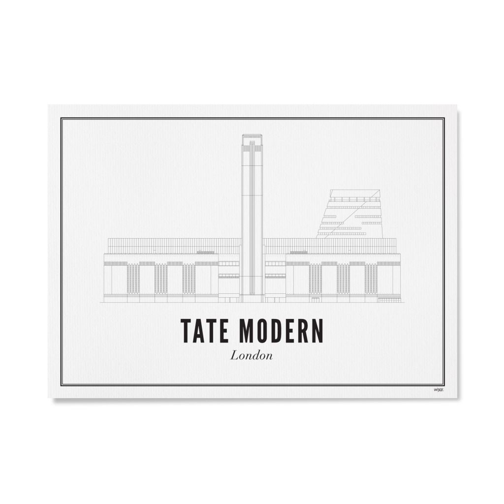 Poster van Londen - Tate Modern | WIJCK. 