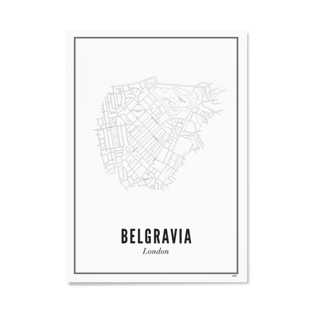 Poster von London - Belgravia | WIJCK.