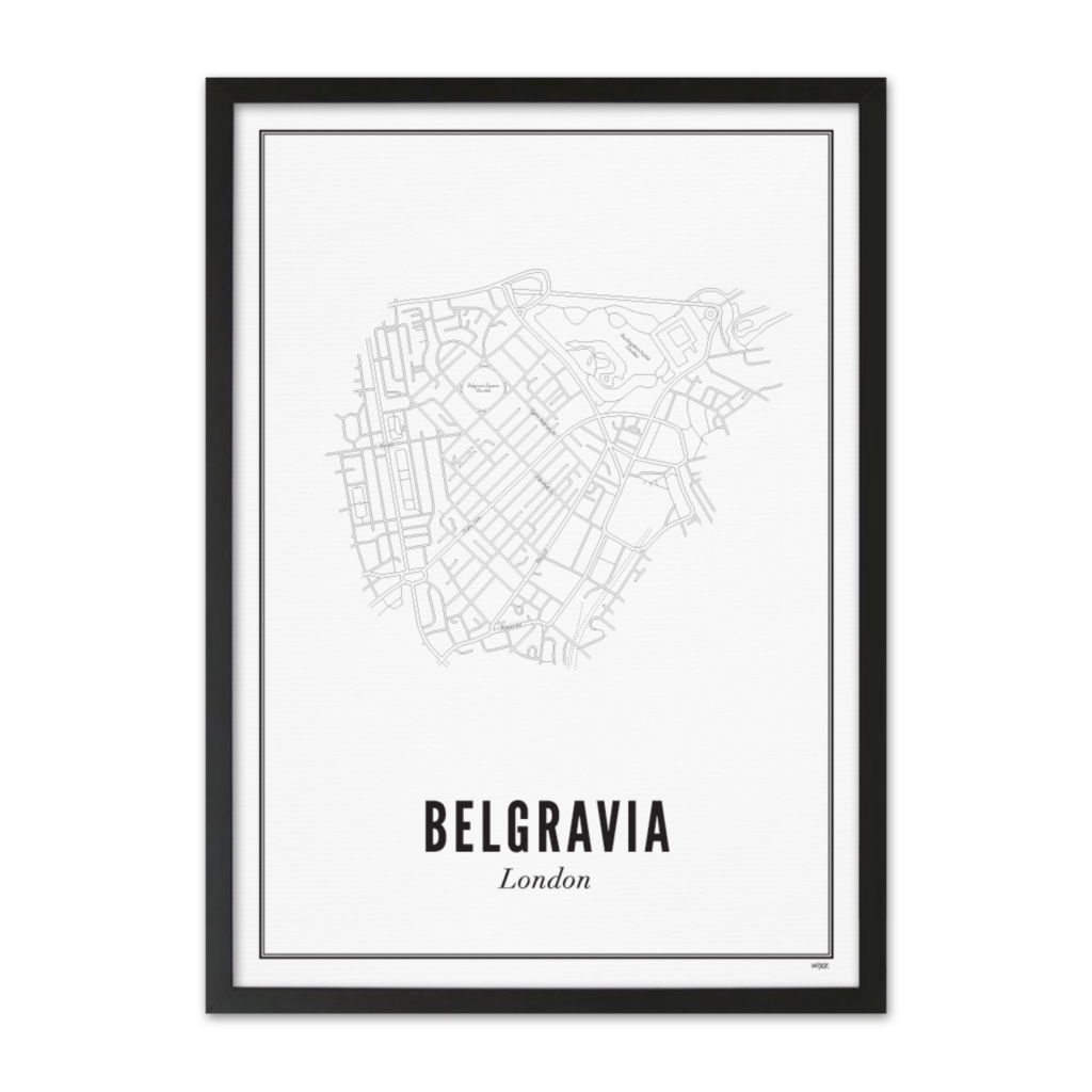 Poster von London - Belgravia | WIJCK.