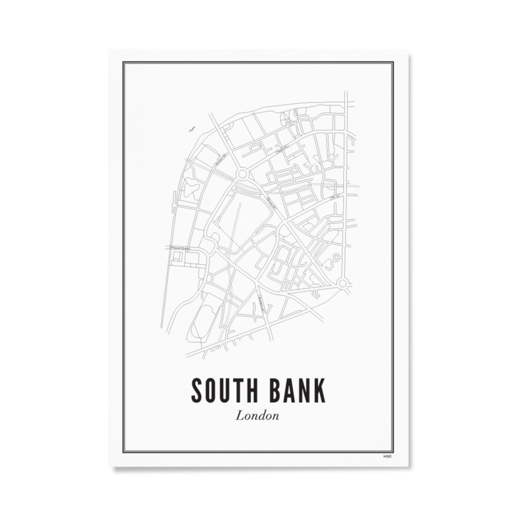 Poster van Londen - South Bank | WIJCK. 