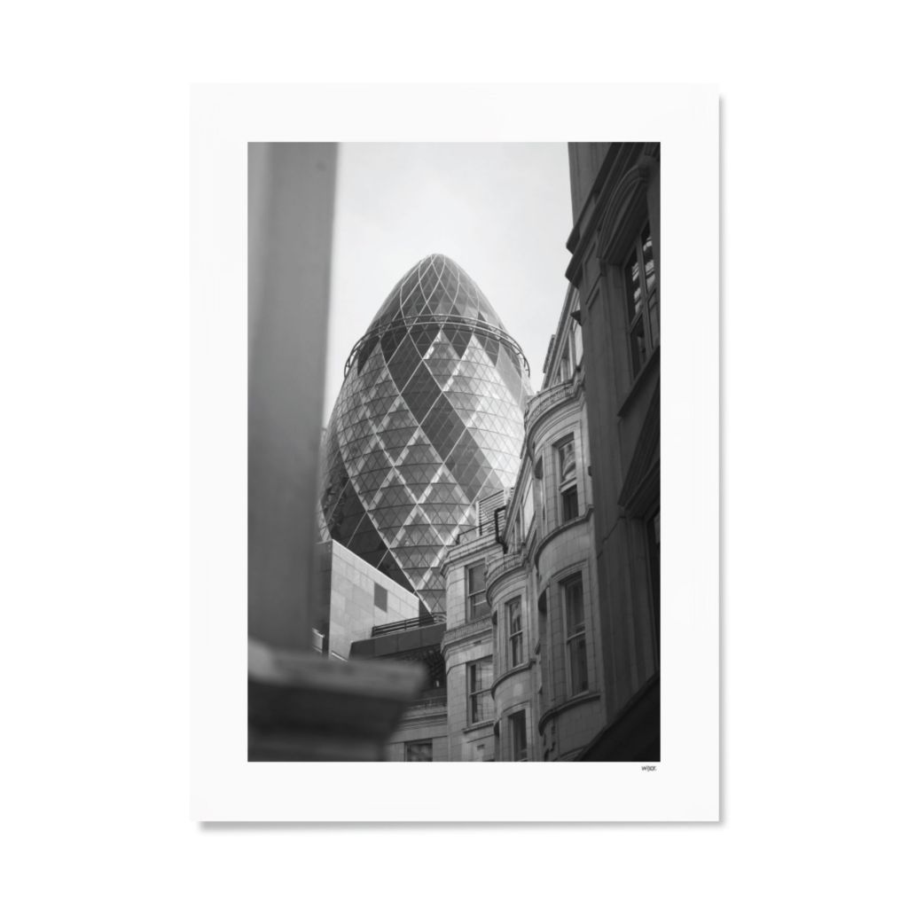 Poster van London - The Gherkin | WIJCK.