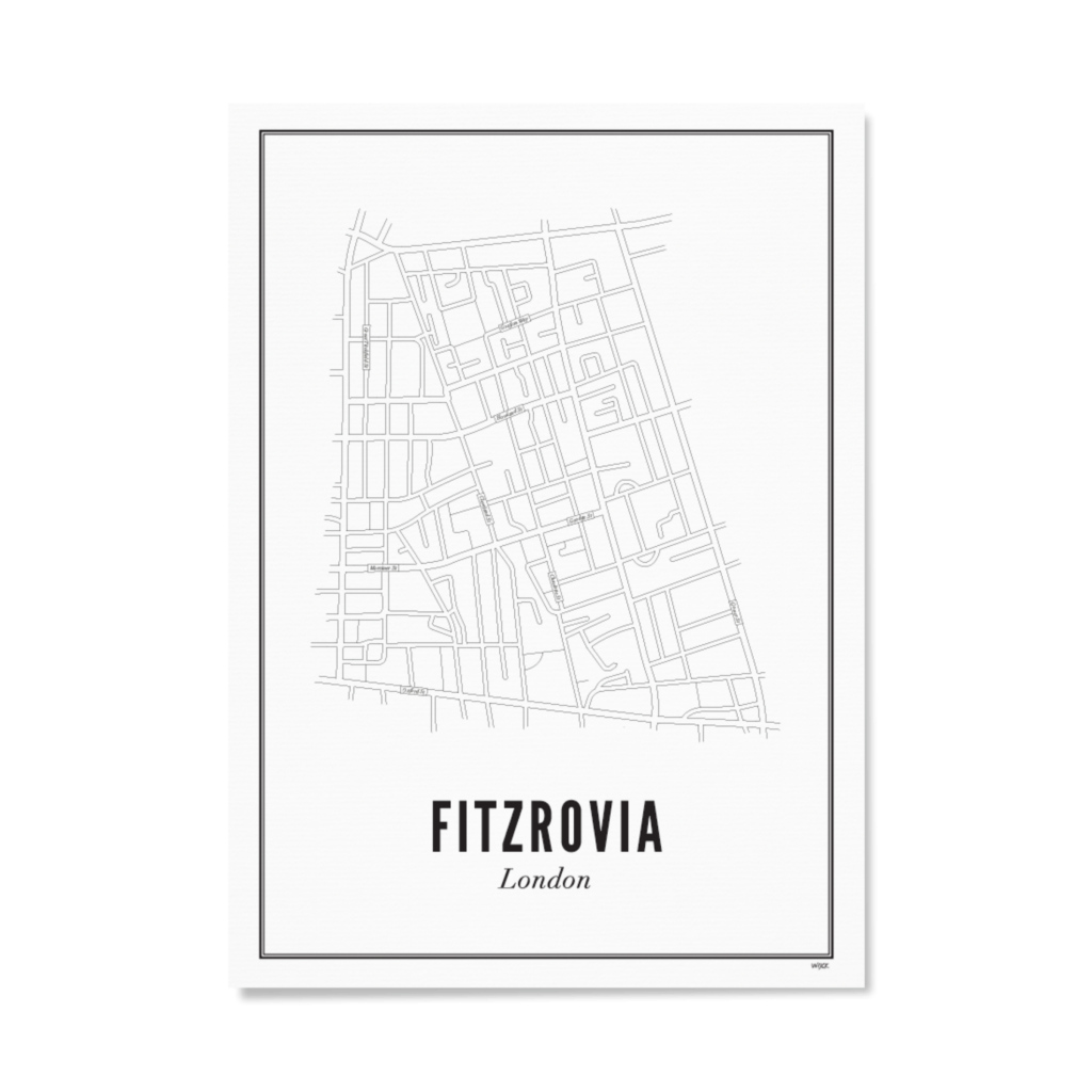 Poster of London - Fitzrovia | WIJCK.