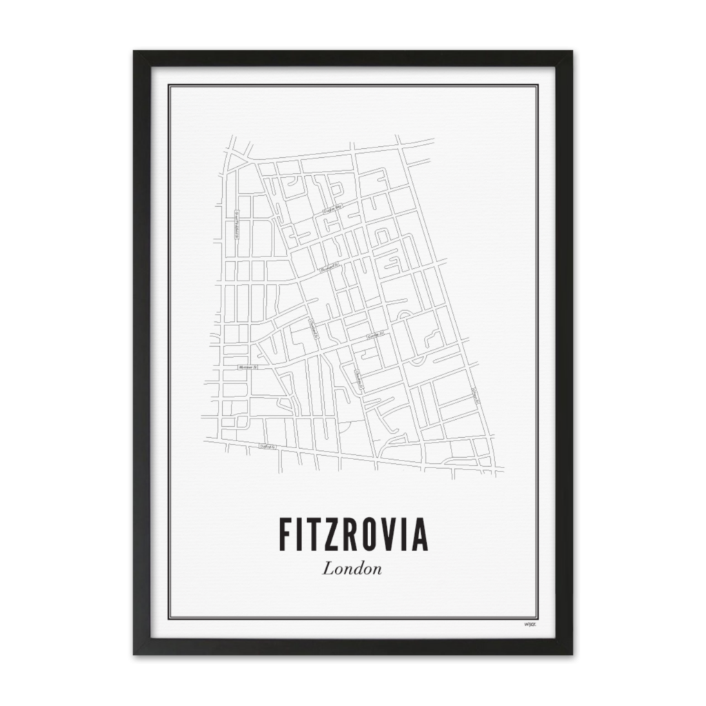 Poster of London - Fitzrovia | WIJCK.