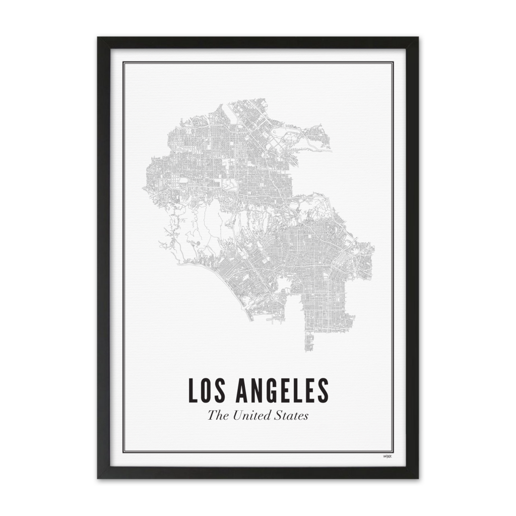 Poster van Los Angeles - Stad | WIJCK. 
