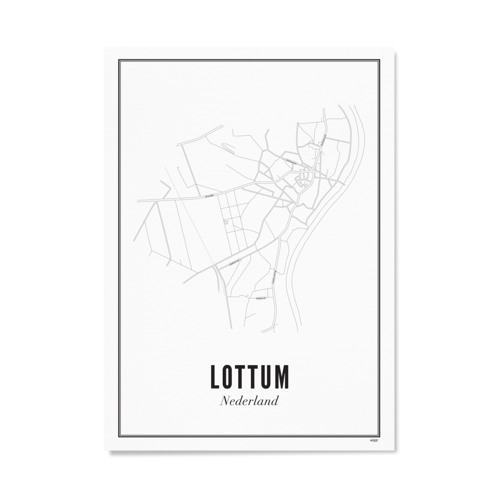 Poster van Lottum - Stad | WIJCK. 