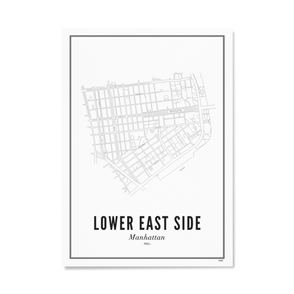 Affiches de New York - Lower East Side | WIJCK.