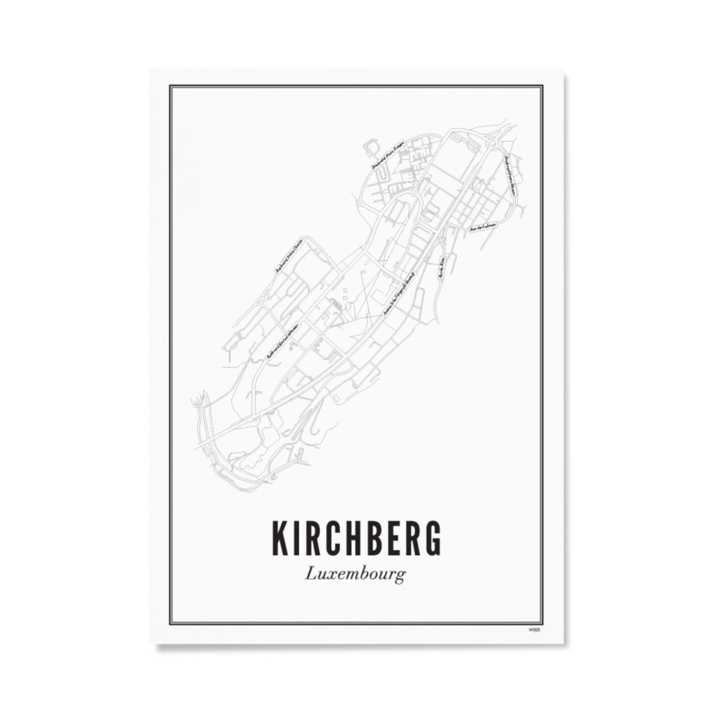 Poster van Luxembourg - Kirchberg | WIJCK. 