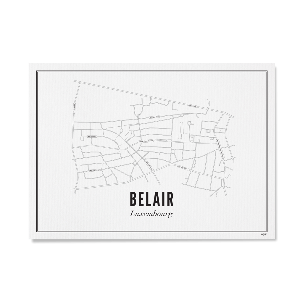 Poster von Luxembourg - Belair | WIJCK.