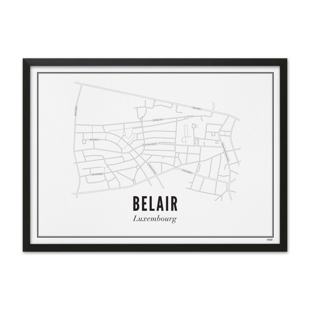 Poster von Luxembourg - Belair | WIJCK.