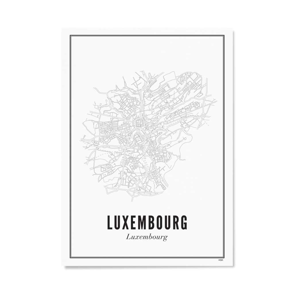 Poster van Luxembourg - Stad | WIJCK. 