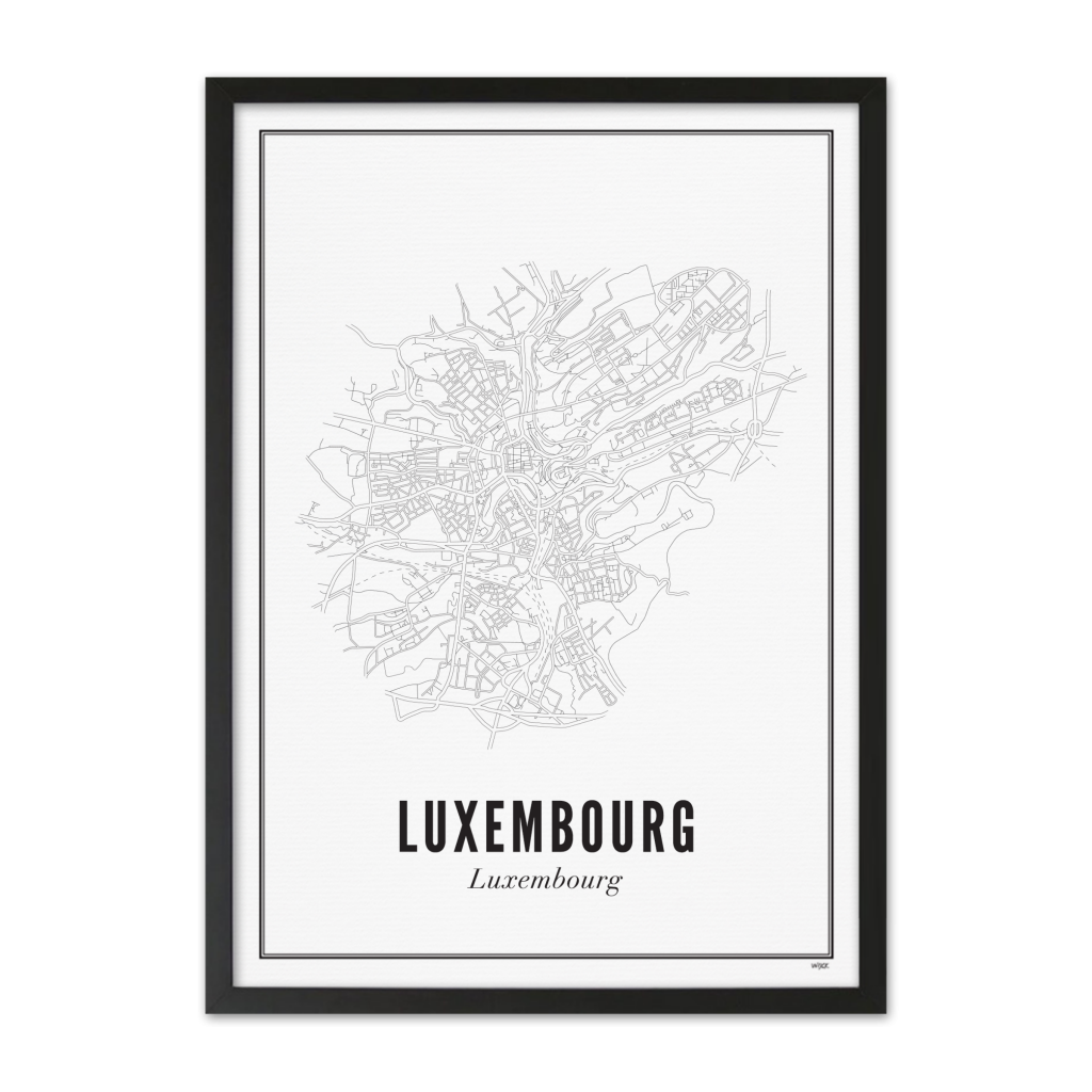 Poster van Luxembourg - Stad | WIJCK. 