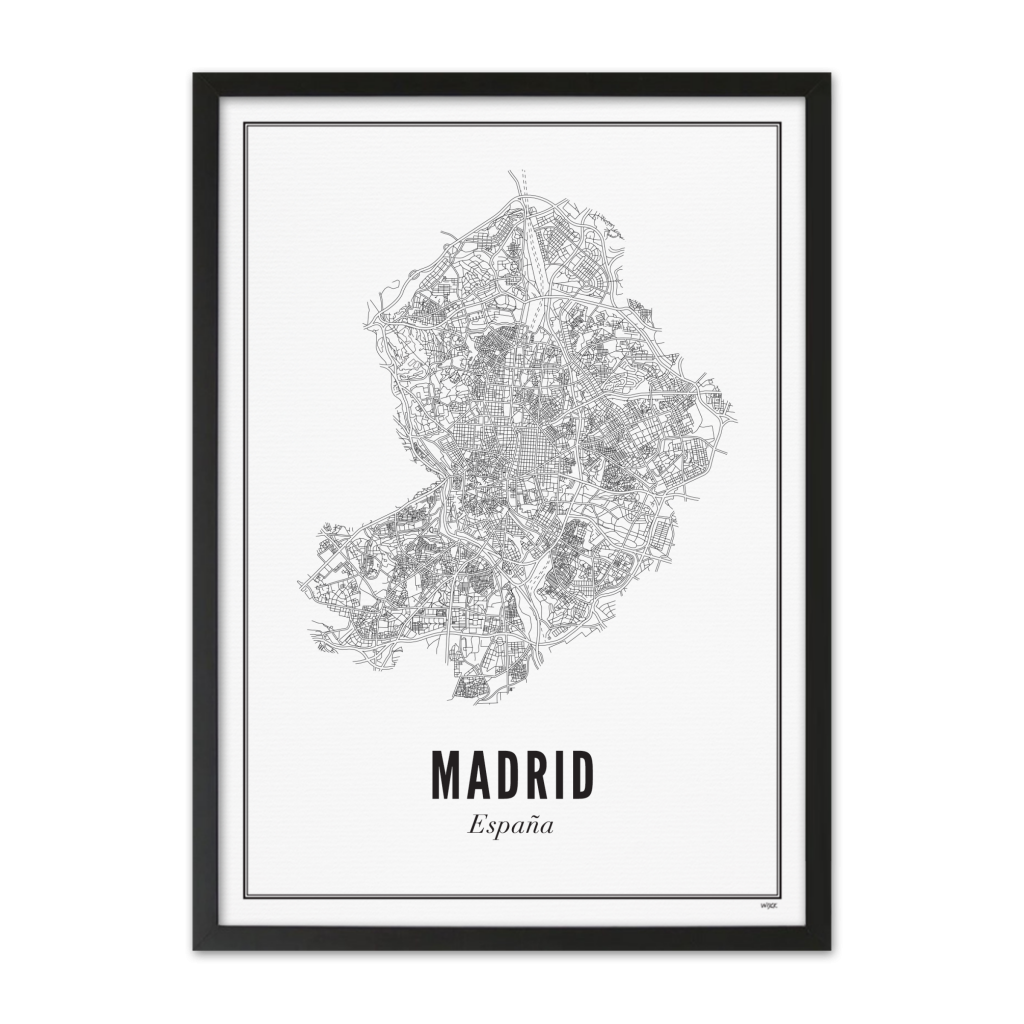 Poster van Madrid - Stad | WIJCK. 