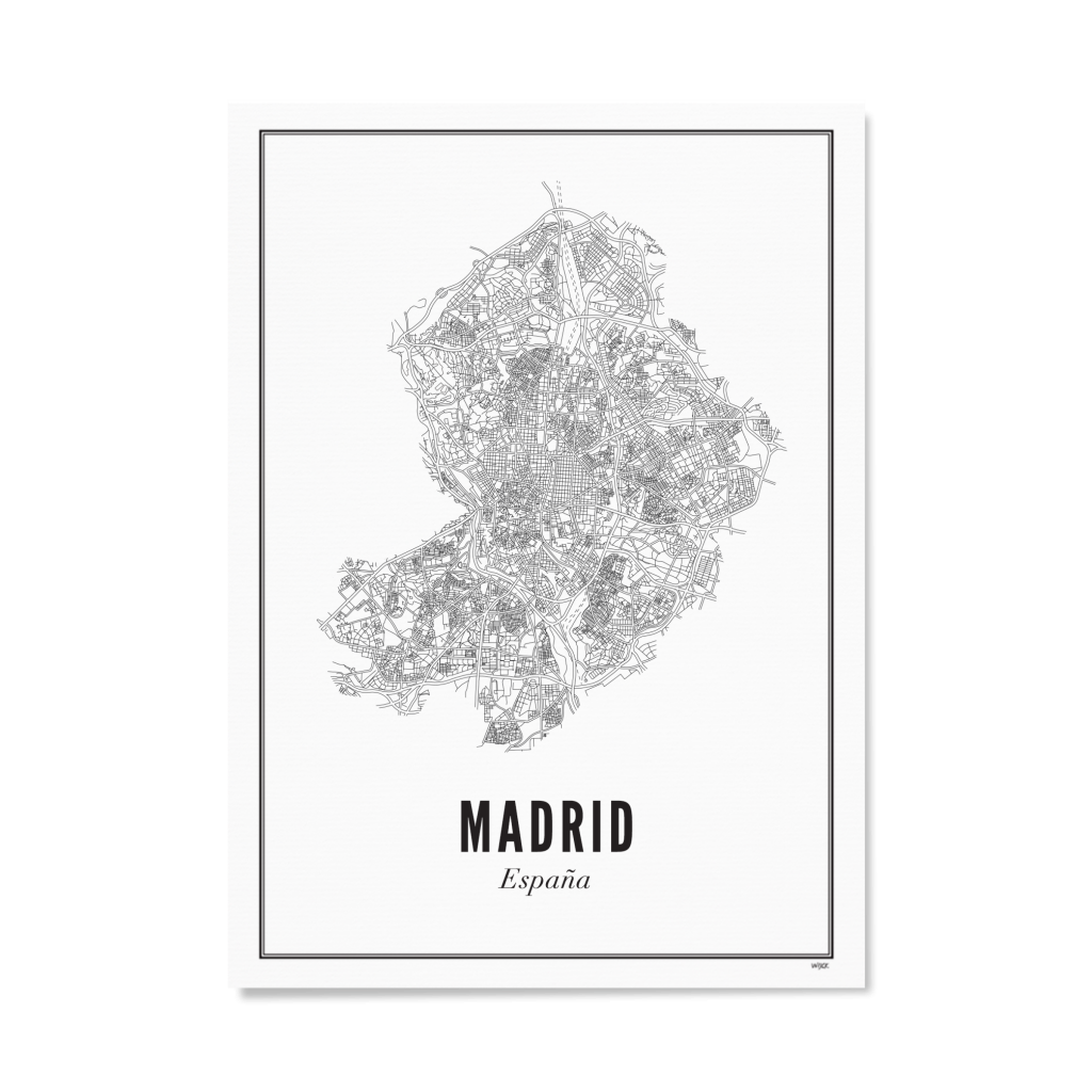 Poster van Madrid - Stad | WIJCK. 