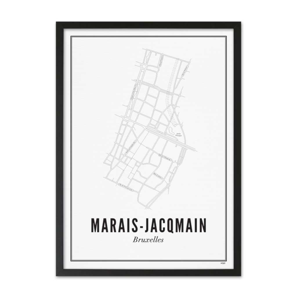 Poster van Brussel - Marais-Jacqmain | WIJCK. 