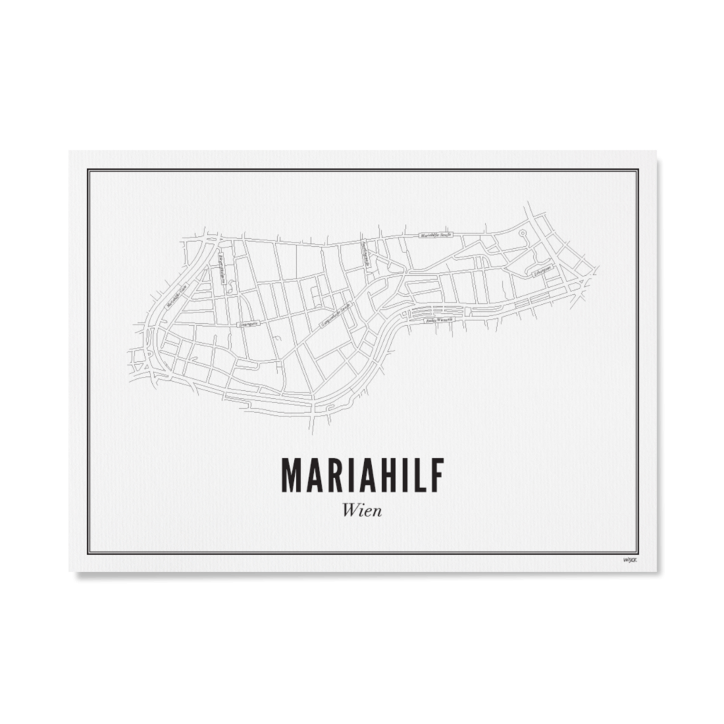 Poster van Wenen - Mariahilf | WIJCK. 