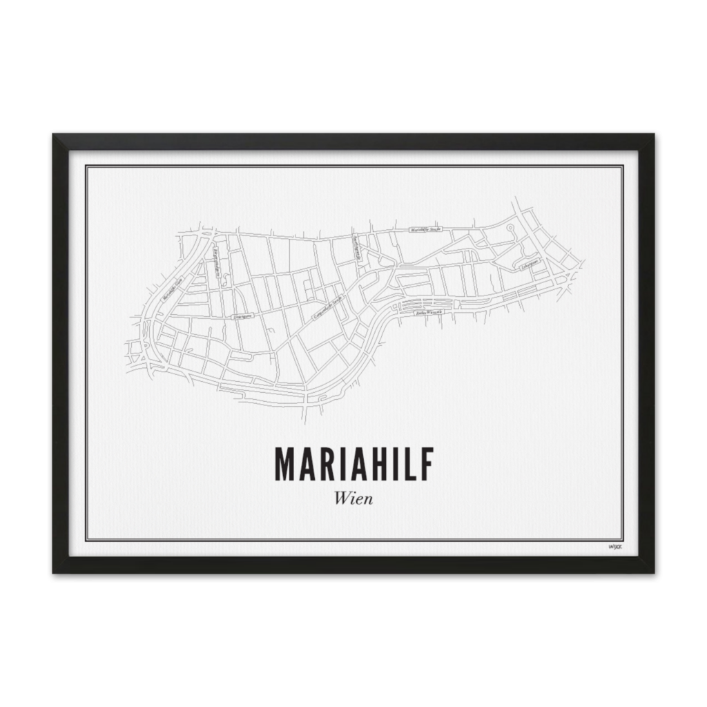 Poster van Wenen - Mariahilf | WIJCK. 