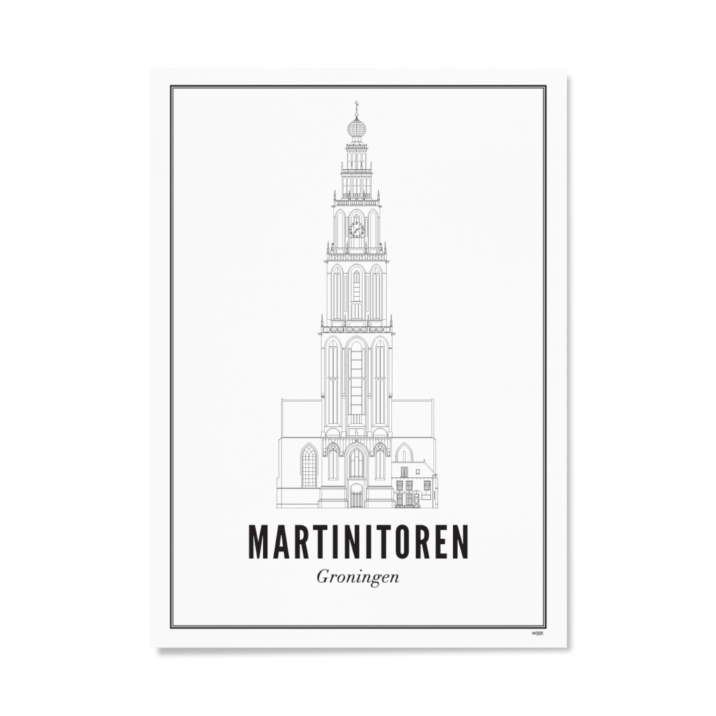 Poster van Groningen - Martinitoren | WIJCK. 